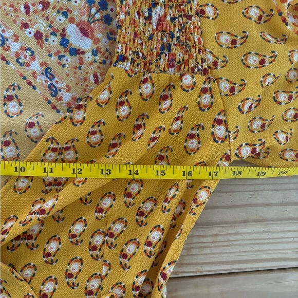 Yellow Flutter Sleeve Wrap Midi Dress - Picture 10 of 11